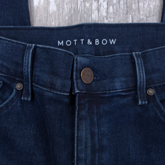 Mott & Bow Jeans Womens 28x30 Blue High Rise Skinny Stretch Dark Denim Pants - Picture 6 of 9